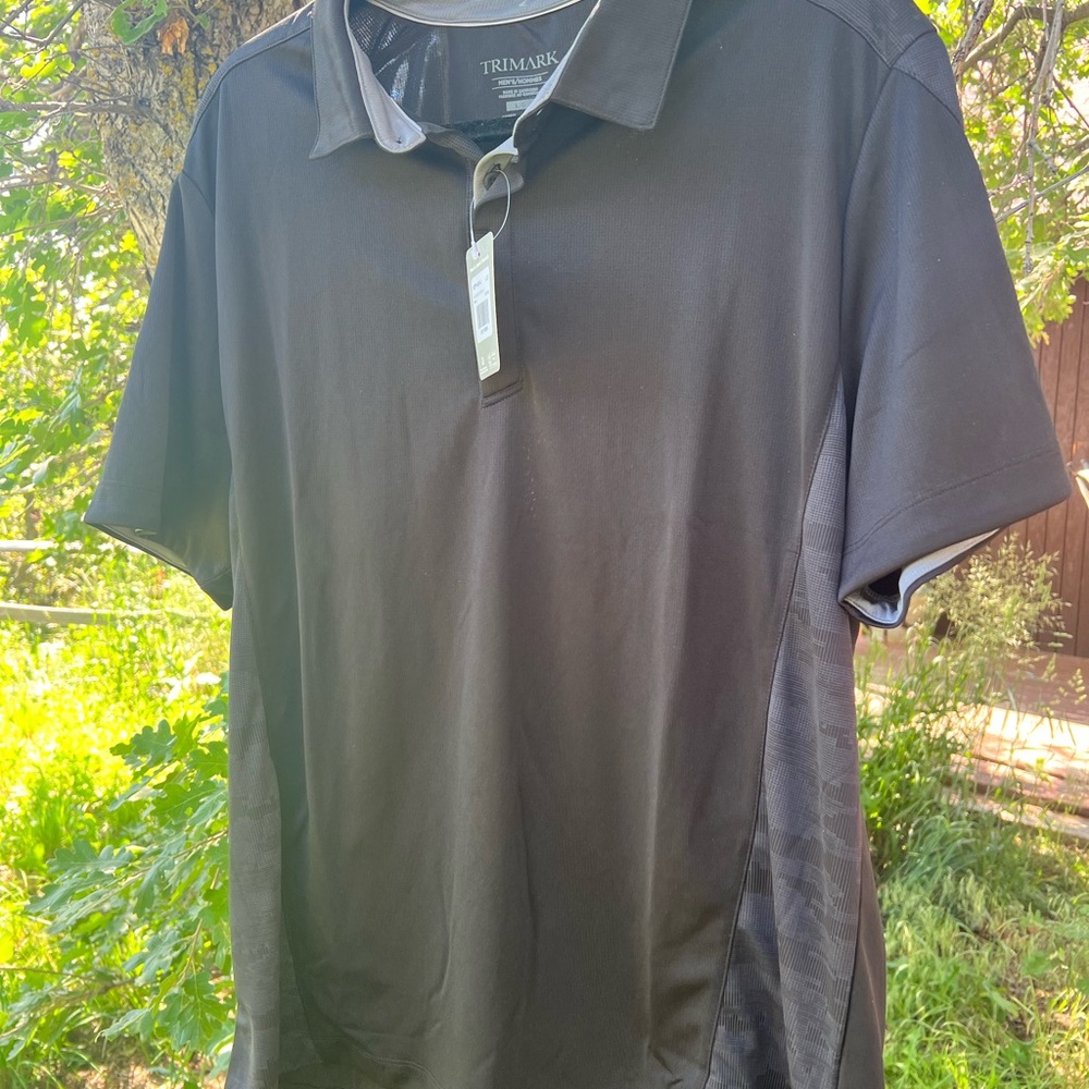 Black Polo Shirt Classic Cotton Blend
